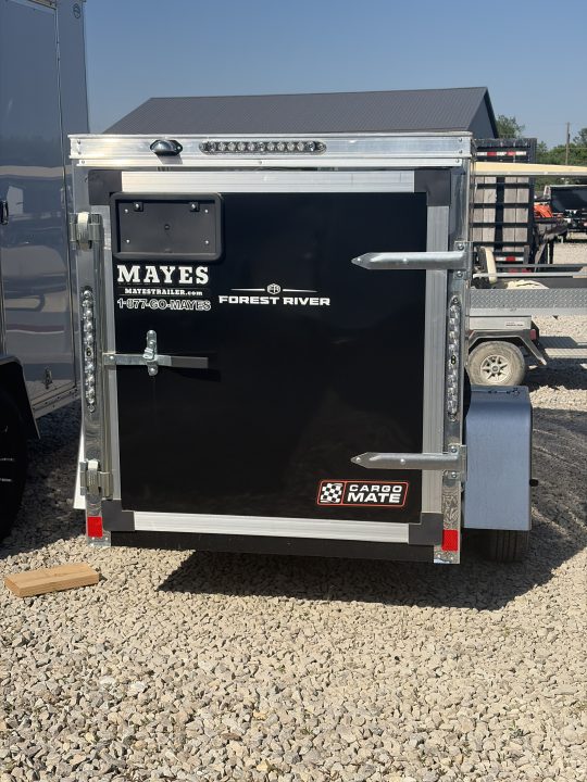 New 2026 CARGO MATE EHW48SA-24 Cargo / Enclosed Trailer 4X8 SA SWING DOOR (GVW:2000) BLACK