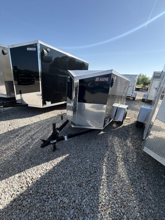 New 2026 CARGO MATE EHW48SA-24 Cargo / Enclosed Trailer 4X8 SA SWING DOOR (GVW:2000) BLACK