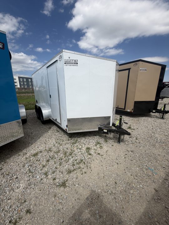 New 2026 Cargo Mate EHECO714TA2-24 Enclosed 7x14 TA RAMP DOOR (GVW:7000) WHITE