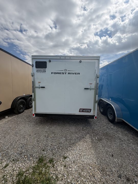 New 2026 Cargo Mate EHECO714TA2-24 Enclosed 7x14 TA RAMP DOOR (GVW:7000) WHITE