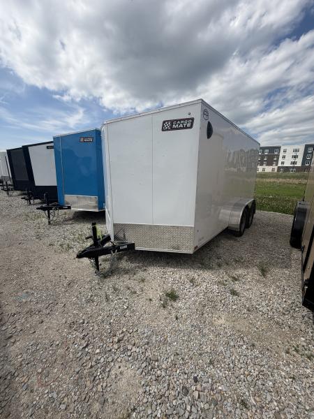 New 2026 Cargo Mate EHECO714TA2-24 Enclosed 7x14 TA RAMP DOOR (GVW:7000) WHITE