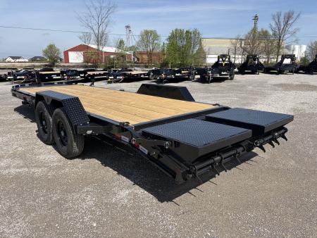 New 2026 Liberty LE14K83X19+3B8BAR (83" X 19' + 3') 15.4K Max Ramp Equipment Trailer