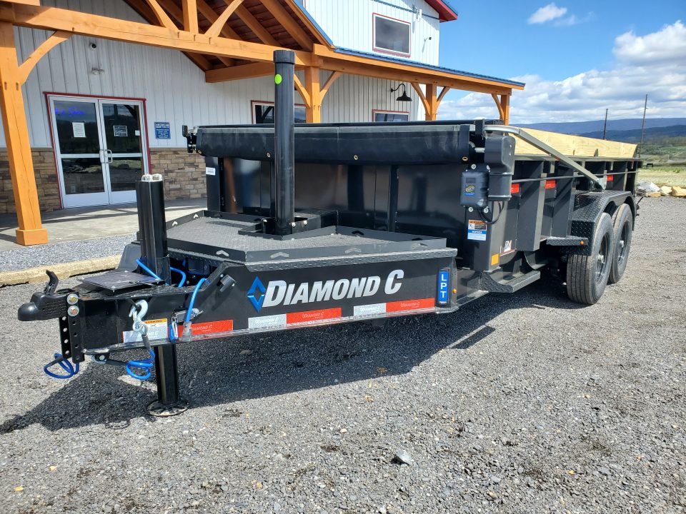 New 2026 Diamond C Trailers LPT207 Dump Trailer / 82"X 14' / 15500 GVWR / Pacesetter Edition
