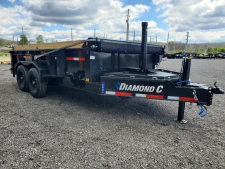 New 2026 Diamond C Trailers LPT207 Dump Trailer / 82"X 14' / 15500 GVWR / Pacesetter Edition
