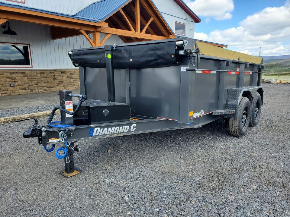 New 2026 Diamond C Trailers LPT207 Dump Trailer / 82"X 14' / 15500 GVWR / Pacesetter Edition