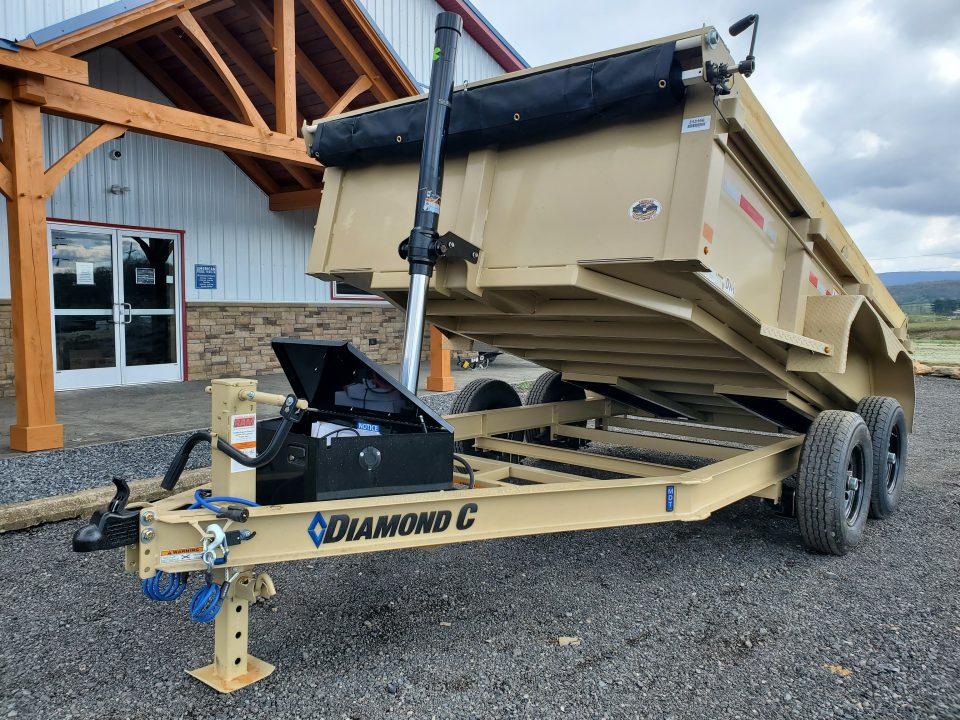 New 2026 Diamond C Trailers MDT206 Dump Trailer / 77"X12' / 9890 GVWR