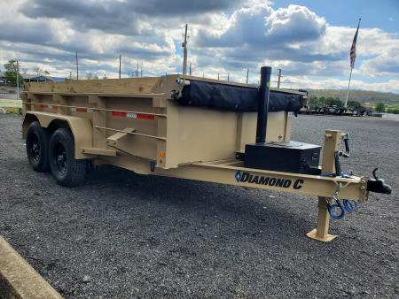 New 2026 Diamond C Trailers MDT206 Dump Trailer / 77"X12' / 9890 GVWR