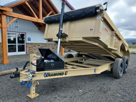 New 2026 Diamond C Trailers MDT206 Dump Trailer / 77"X12' / 9890 GVWR