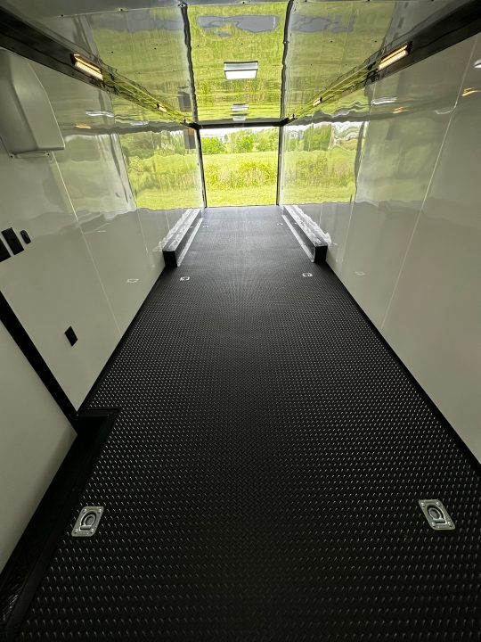 New 2026 Rock Solid Cargo 8.5x32 Race Trailer-Finished Interior-Triple 7000 TORSIONS -HD RAMP-10" BOGEY WHEELS-50 AMP ELECTRIC PACKAGE