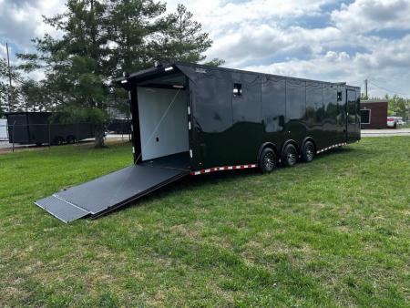 New 2026 Rock Solid Cargo 8.5x32 Race Trailer-Finished Interior-Triple 7000 TORSIONS -HD RAMP-10  BOGEY WHEELS-50 AMP ELECTRIC PACKAGE