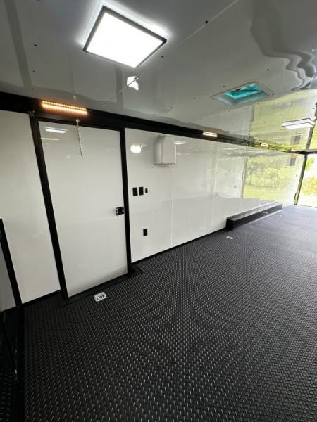 New 2026 Rock Solid Cargo 8.5x32 Race Trailer-Finished Interior-Triple 7000 TORSIONS -HD RAMP-10" BOGEY WHEELS-50 AMP ELECTRIC PACKAGE