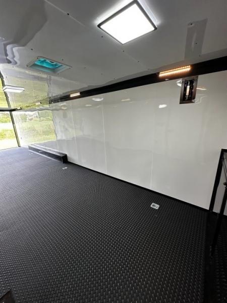 New 2026 Rock Solid Cargo 8.5x32 Race Trailer-Finished Interior-Triple 7000 TORSIONS -HD RAMP-10" BOGEY WHEELS-50 AMP ELECTRIC PACKAGE