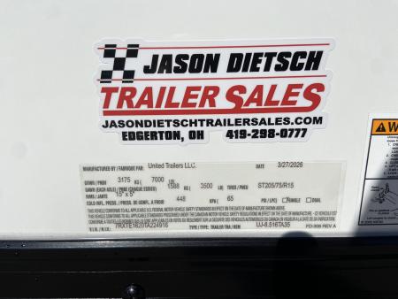 New United UJ-8.5X16 Enclosed Trailer
