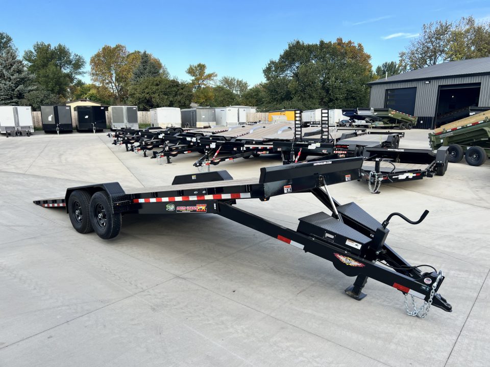 New NEW 2026 HEAVY DUTY H&H Speedloader 24’ POWER TILTbed flatbed Trailer 2-7000 lb axles =14K