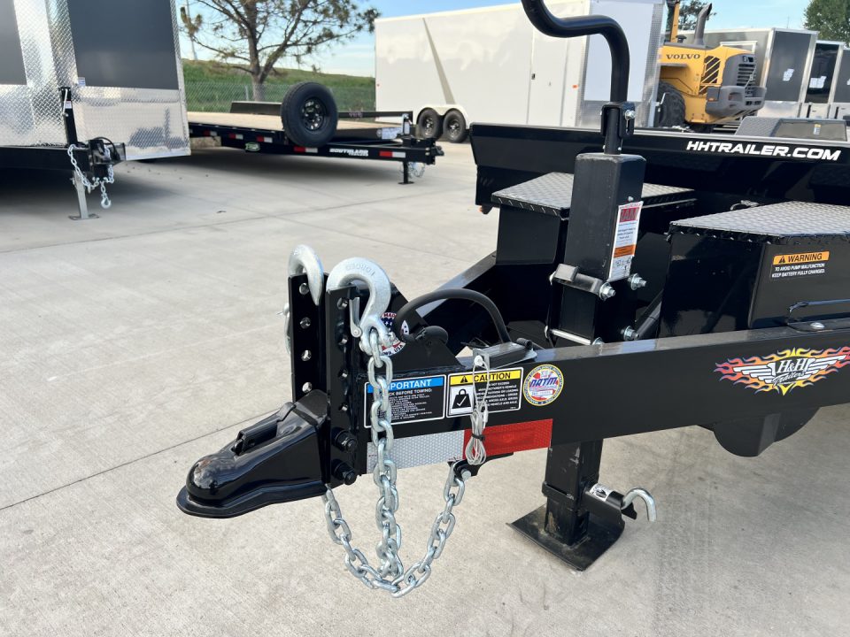 New NEW 2026 HEAVY DUTY H&H Speedloader 24’ POWER TILTbed flatbed Trailer 2-7000 lb axles =14K