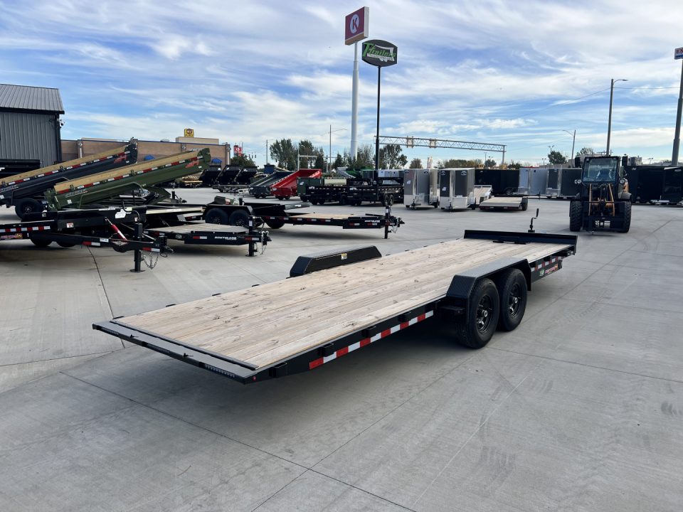 New NEW 2026 HEAVY DUTY H&H Speedloader 24’ POWER TILTbed flatbed Trailer 2-7000 lb axles =14K