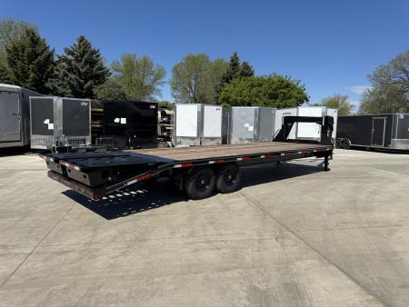 New 2026 Double A 28’ Gooseneck Deckover 23’ plus 5’ x 102” with 2-7K tandem axles=14k