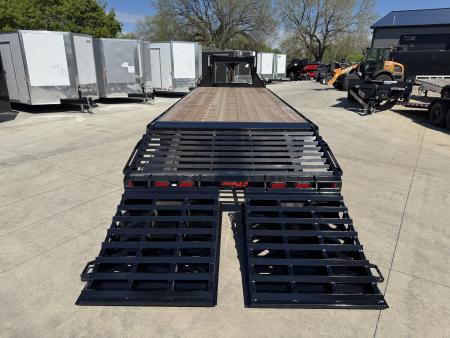 New 2026 Double A 28’ Gooseneck Deckover 23’ plus 5’ x 102” with 2-7K tandem axles=14k