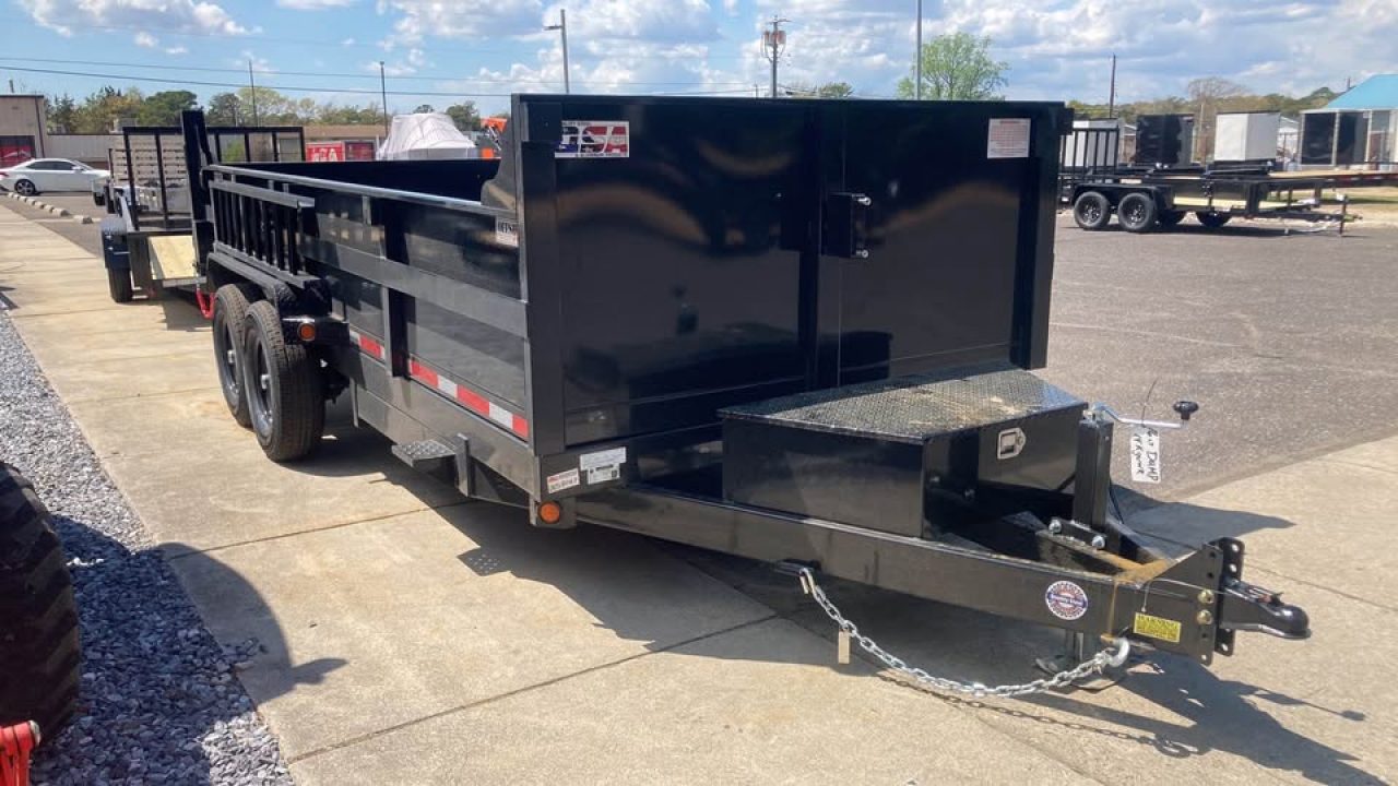 New 2026 Quality Steel and Aluminum 7x16 Dump Trailer