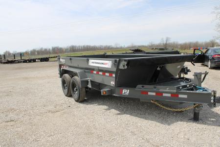 New 2026 PJ Trailers 14' DT1 15.4K GVWR STOCK ID 53091 Dump Trailer