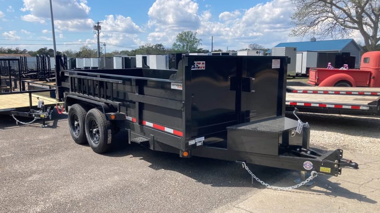 New 2026 Quality Steel and Aluminum 7x14 Dump Trailer