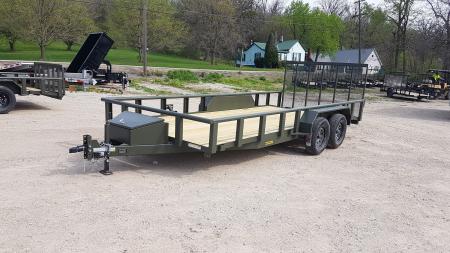 New 2026 MEB 83' x 18' Pipetop Utility Trailer W/ Ramp 7K Utility Trailer