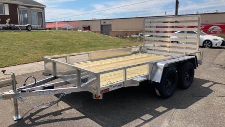 New 2026 Quality Steel and Aluminum 7x12 aluminum Landscape Trailer