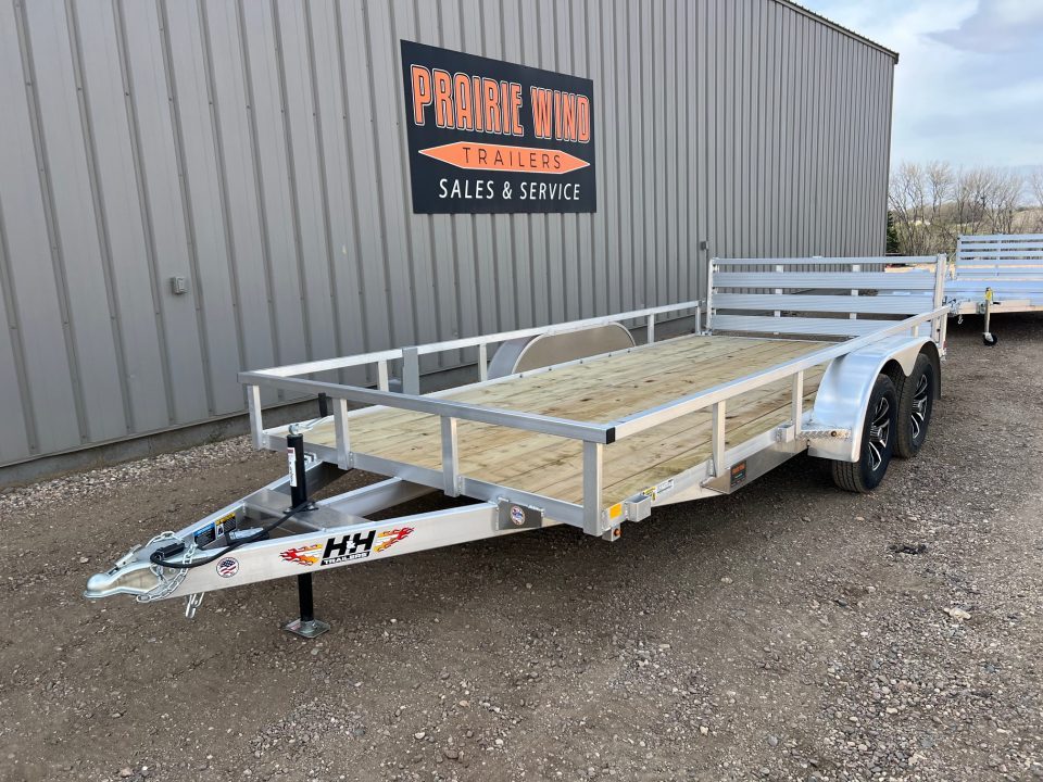 New 2026 H&H Trailers 16' Tandem Aluminum Utility Utility Trailer