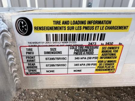New 2026 H&H Trailers 16' Tandem Aluminum Utility Utility Trailer