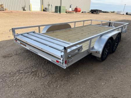 New 2026 H&H Trailers 16' Tandem Aluminum Utility Utility Trailer