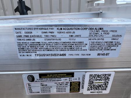 New 2027 Aluma 8014S BT 4400 Utility Trailer