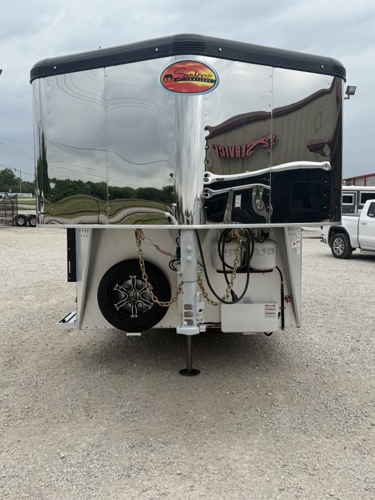 Used 2022 Sundowner 2 Horse Gooseneck Living Quarters Horse Trailer
