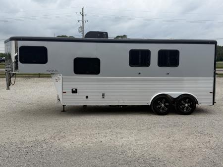 Used 2022 Sundowner 2 Horse Gooseneck Living Quarters Horse Trailer