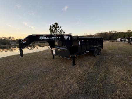 New 2026 Hillcrest Trailers 17.6K 7X16 40  Side Dump Trailer