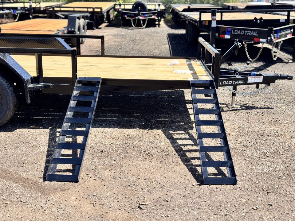 New 2026 Load Trail 7-16 Tandem Axle Ramp Gate Utility W/ ATV Ramps 7K GVWR