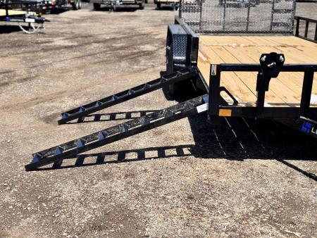 New 2026 Load Trail 7-16 Tandem Axle Ramp Gate Utility W/ ATV Ramps 7K GVWR