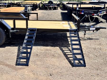New 2026 Load Trail 7-16 Tandem Axle Ramp Gate Utility W/ ATV Ramps 7K GVWR