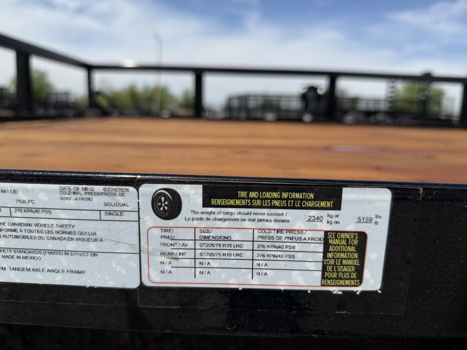 New 2026 Load Trail 7-18 Tandem Axle Ramp Gate Utility 7K GVWR