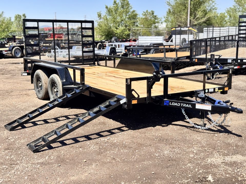 New 2026 Load Trail 7-16 Tandem Axle Ramp Gate Utility W/ ATV Ramps 7K GVWR