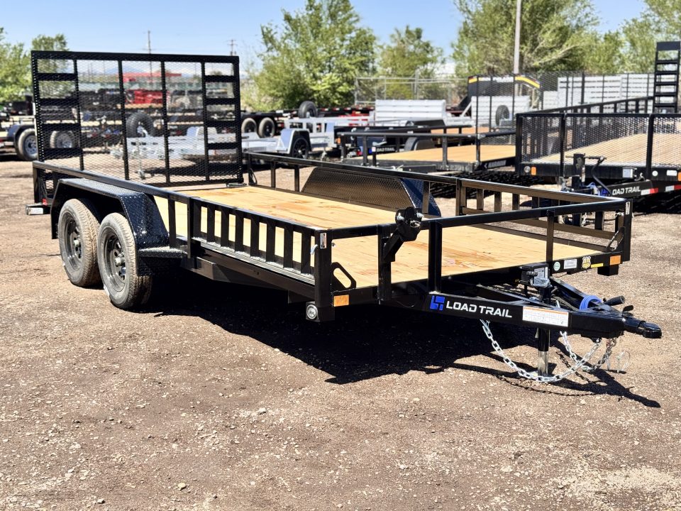 New 2026 Load Trail 7-16 Tandem Axle Ramp Gate Utility W/ ATV Ramps 7K GVWR