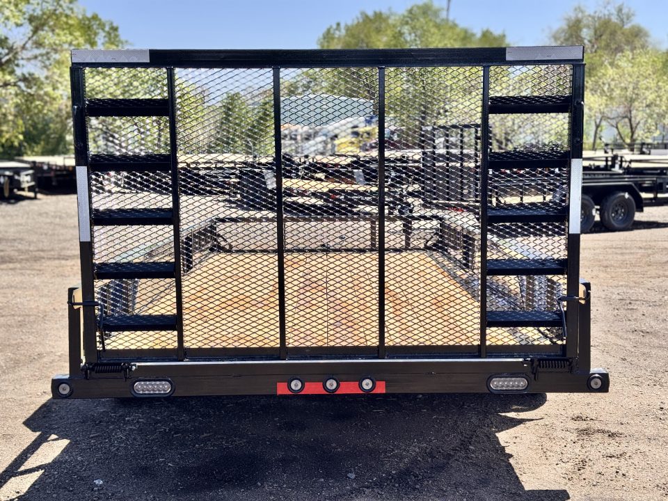 New 2026 Load Trail 7-16 Tandem Axle Ramp Gate Utility W/ ATV Ramps 7K GVWR