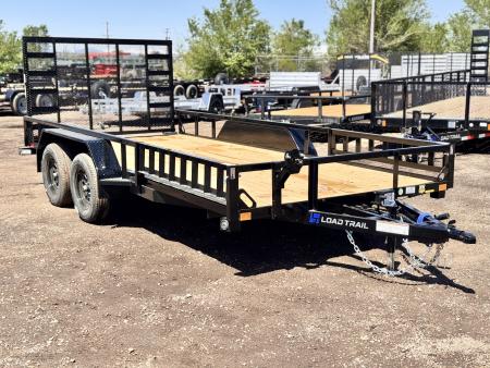 New 2026 Load Trail 7-16 Tandem Axle Ramp Gate Utility W/ ATV Ramps 7K GVWR