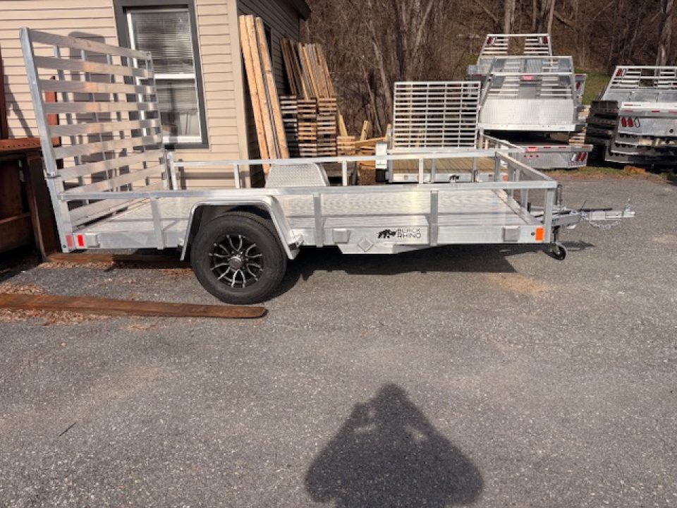 New 2026 Black Rhino LSS 7' x 12' - Aluminum Deck Utility Trailer - 5K GVW