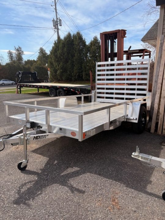 New 2026 Black Rhino LSS 7' x 12' - Aluminum Deck Utility Trailer - 5K GVW