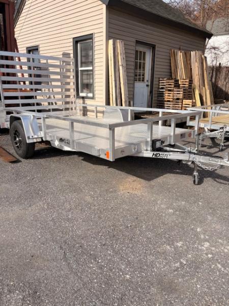 New 2026 Black Rhino LSS 7' x 12' - Aluminum Deck Utility Trailer - 5K GVW