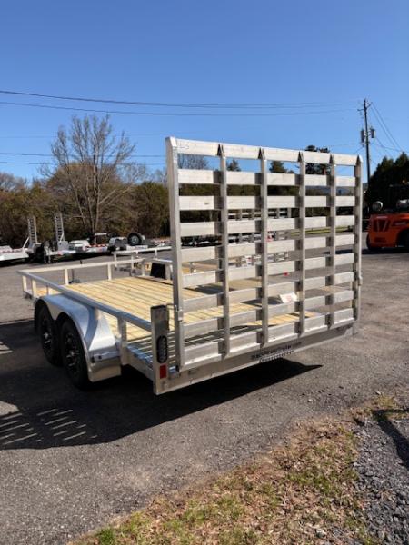 New 2026 BLACK RHINO LST 714 7' x 14' Tandem Axle Aluminum Utility Trailer - 7K GVW
