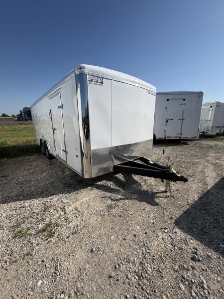 New 2026 Haul About Trailers LPD8520TA3 Cargo / Enclosed Trailer 102X20 TA RAMP DOOR (GVW:9990) WHITE