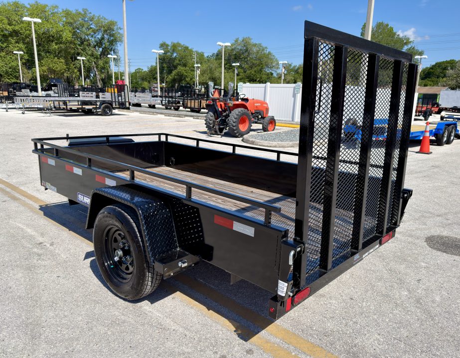 Used 2025 Sure-Trac 5x10 Steel High Side 3K Utility Trailer
