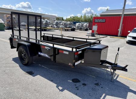 Used 2025 Sure-Trac 5x10 Steel High Side 3K Utility Trailer