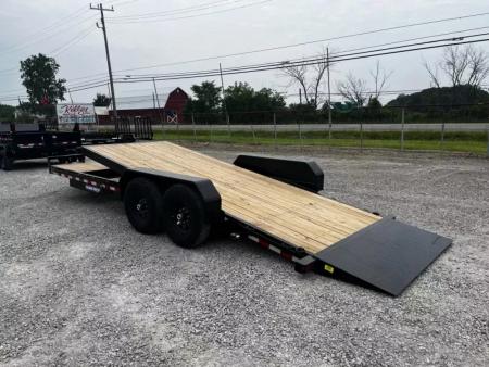 New 2026 Sure-Trac 7 x 22(18+4) 14K Tilt Bed Equipment Trailer with Tool Box Equipment Trailer